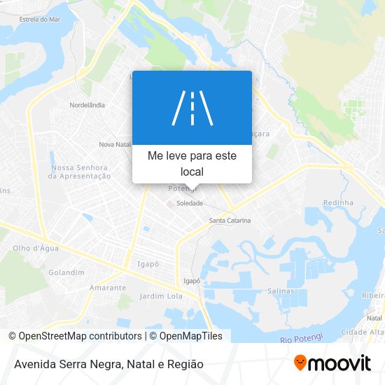Avenida Serra Negra mapa