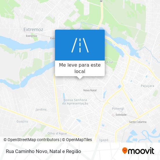 Rua Caminho Novo mapa