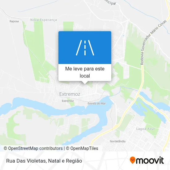 Rua Das Violetas mapa