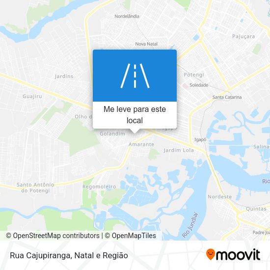 Rua Cajupiranga mapa