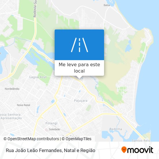 Rua João Leão Fernandes mapa