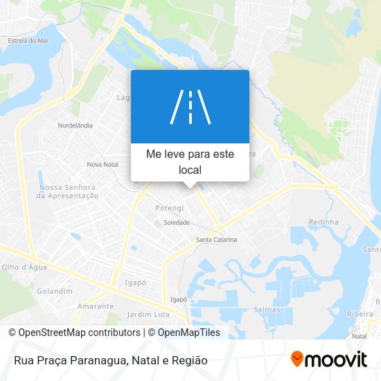 Rua Praça Paranagua mapa