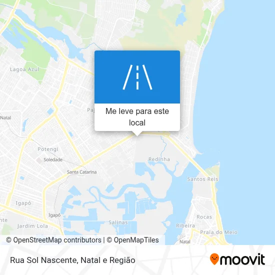 Rua Sol Nascente mapa