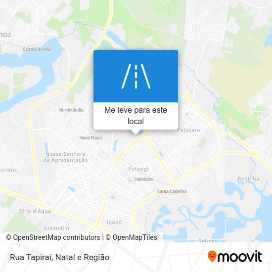 Rua Tapiraí mapa