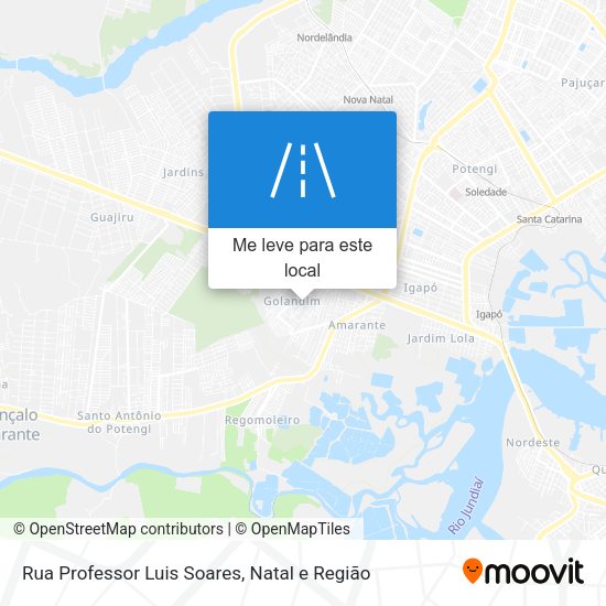 Rua Professor Luis Soares mapa