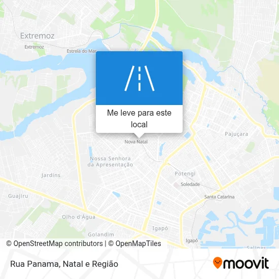 Rua Panama mapa