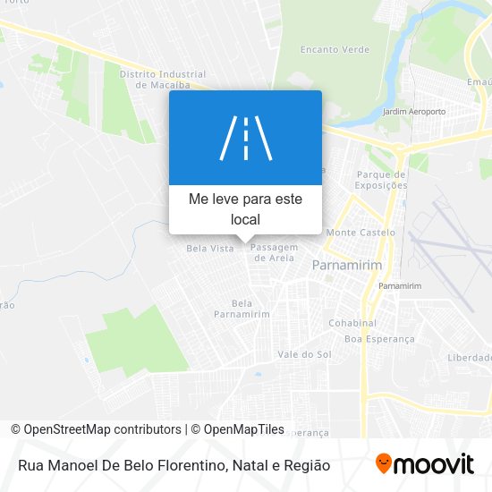 Rua Manoel De Belo Florentino mapa