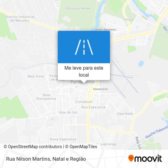 Rua Nilson Martins mapa