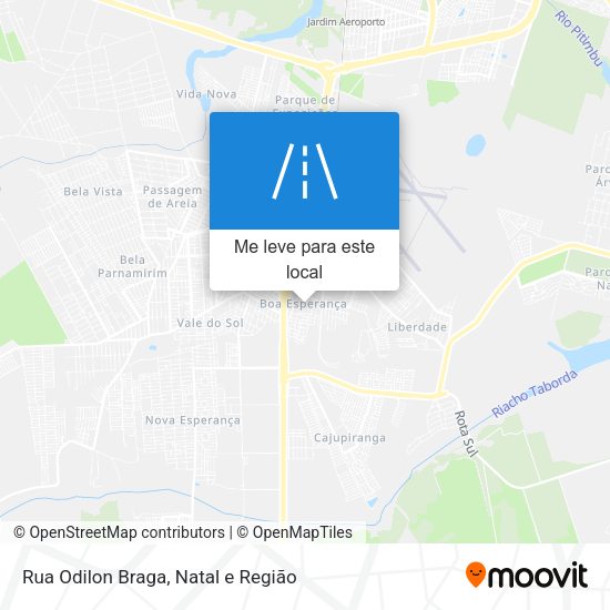Rua Odilon Braga mapa