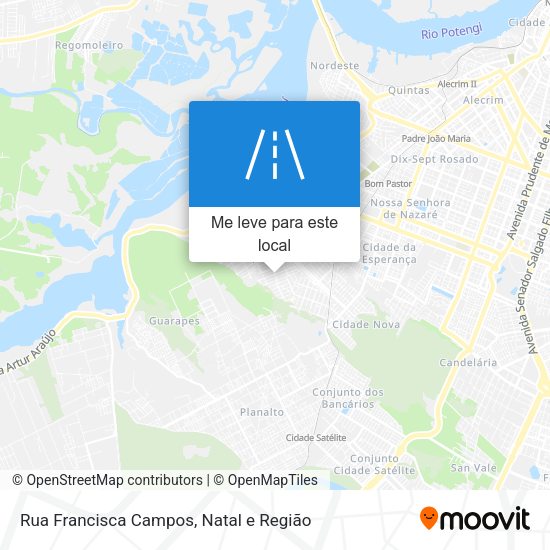 Rua Francisca Campos mapa
