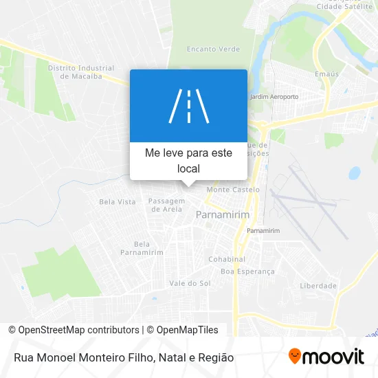 Rua Monoel Monteiro Filho mapa