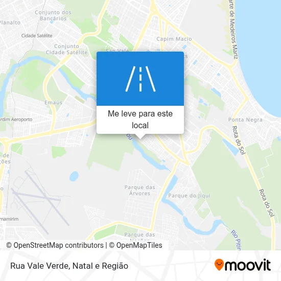 Rua Vale Verde mapa