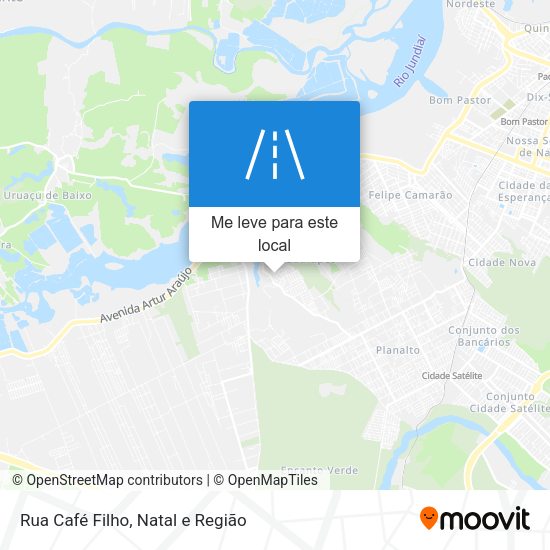 Rua Café Filho mapa