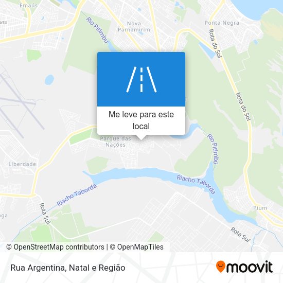 Rua Argentina mapa