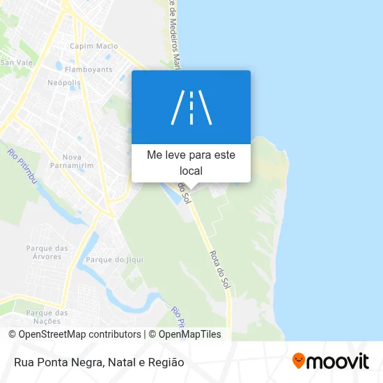 Rua Ponta Negra mapa