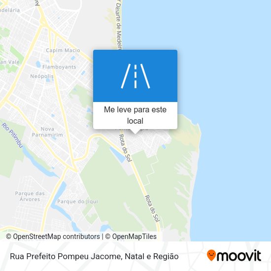 Rua Prefeito Pompeu Jacome mapa