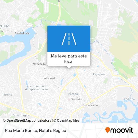 Rua Maria Bonita mapa