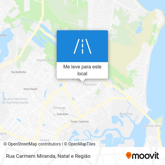 Rua Carmem Miranda mapa