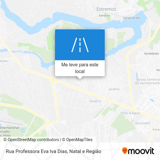 Rua Professora Eva Iva Dias mapa