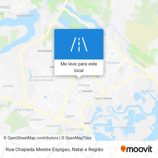 Rua Chapada Mestre Espigao mapa