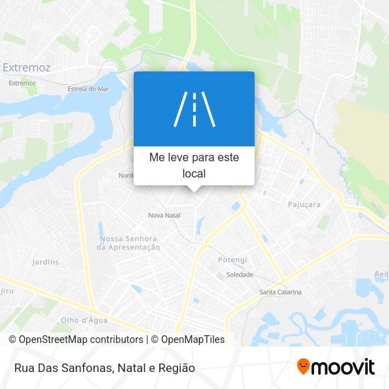 Rua Das Sanfonas mapa