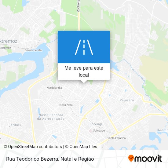 Rua Teodorico Bezerra mapa