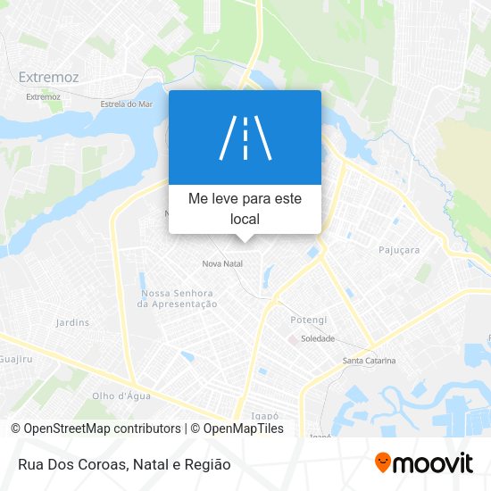 Rua Dos Coroas mapa