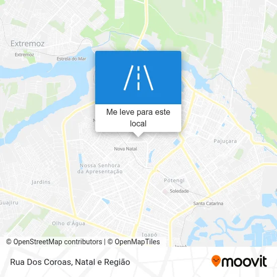 Rua Dos Coroas mapa