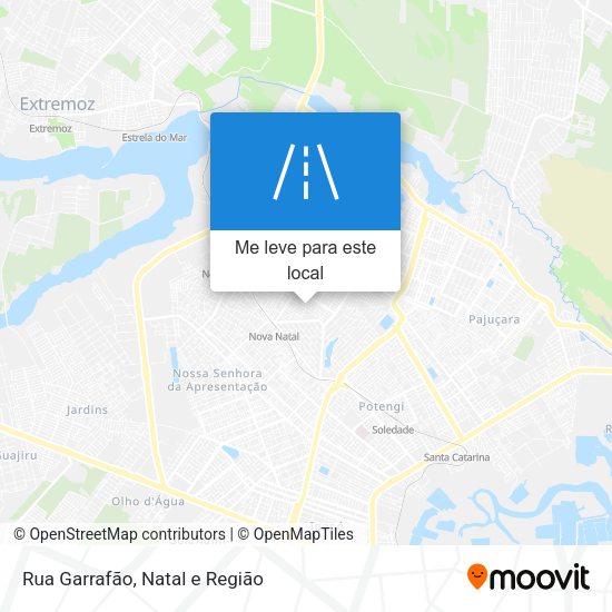 Rua Garrafão mapa