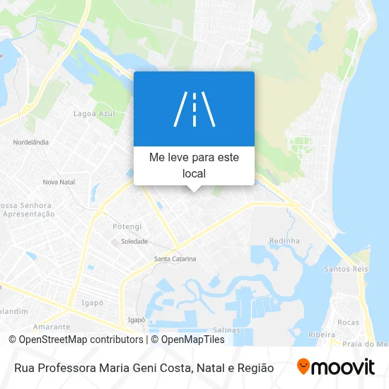 Rua Professora Maria Geni Costa mapa