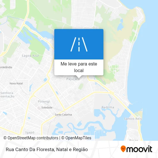 Rua Canto Da Floresta mapa