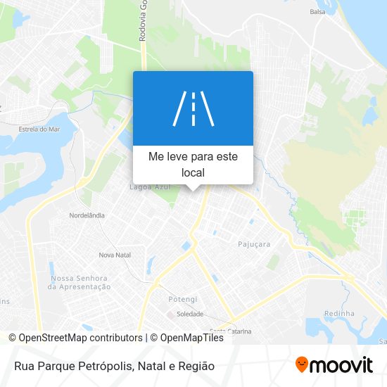 Rua Parque Petrópolis mapa