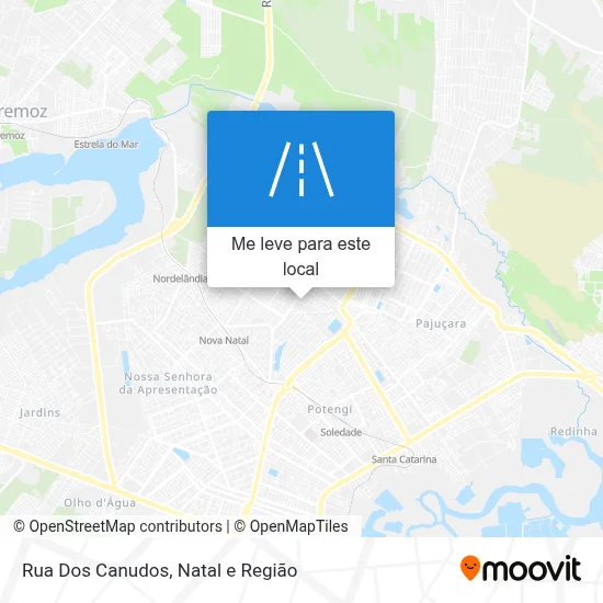 Rua Dos Canudos mapa