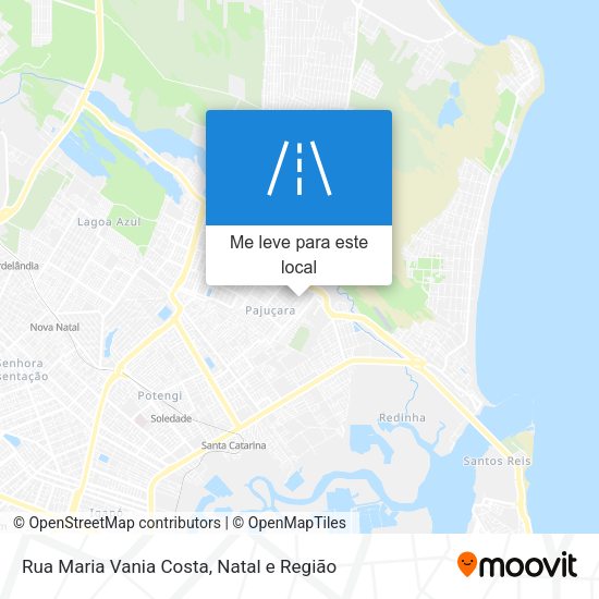 Rua Maria Vania Costa mapa