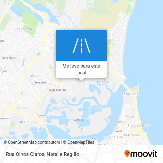 Rua Olhos Claros mapa