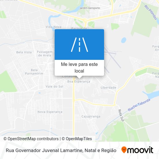 Rua Governador Juvenal Lamartine mapa