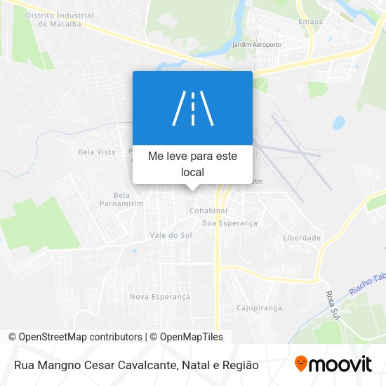 Rua Mangno Cesar Cavalcante mapa