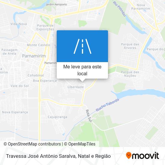 Travessa José Antônio Saralva mapa