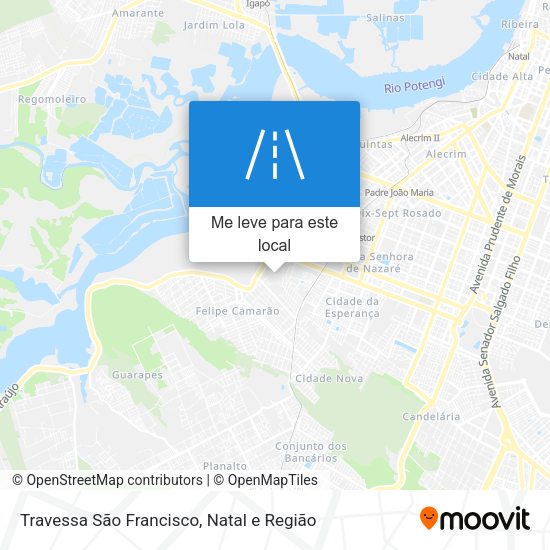 Travessa São Francisco mapa