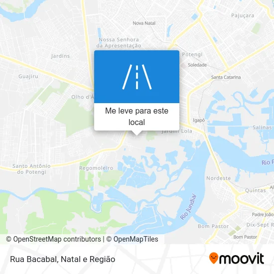 Rua Bacabal mapa