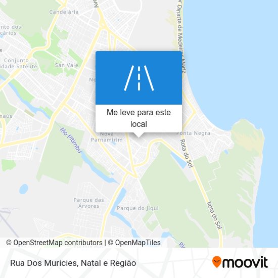 Rua Dos Muricies mapa