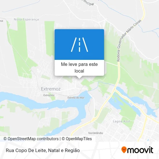 Rua Copo De Leite mapa