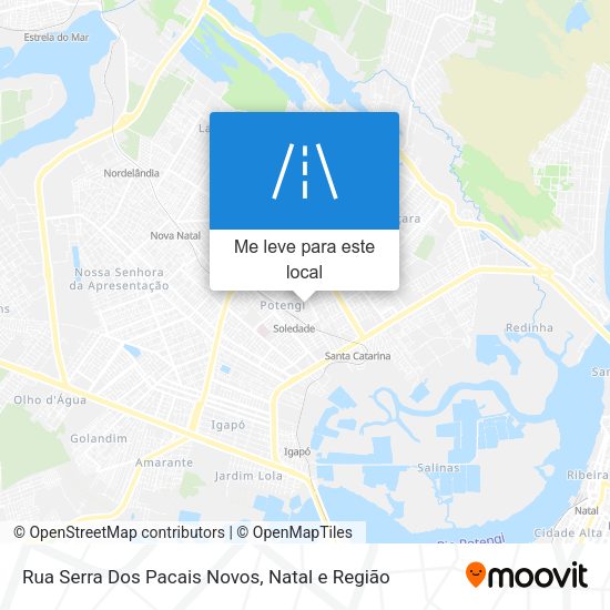 Rua Serra Dos Pacais Novos mapa