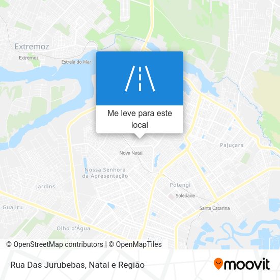 Rua Das Jurubebas mapa