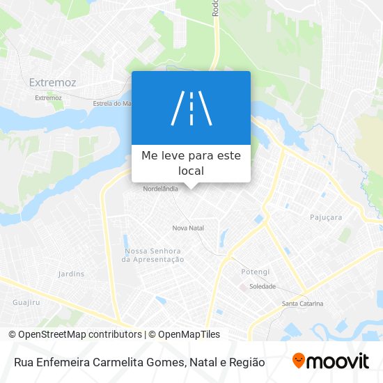 Rua Enfemeira Carmelita Gomes mapa