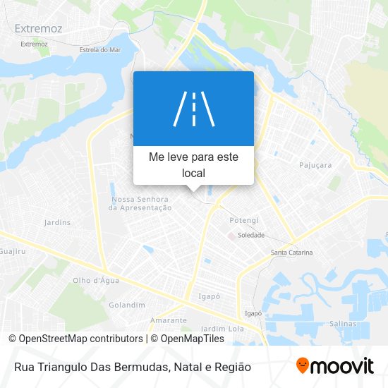 Rua Triangulo Das Bermudas mapa