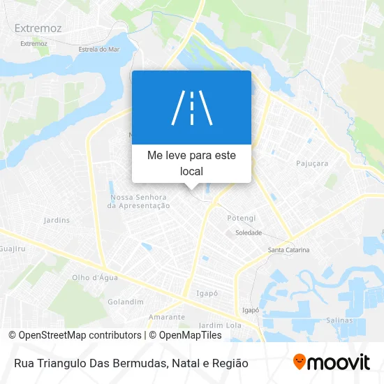 Rua Triangulo Das Bermudas mapa