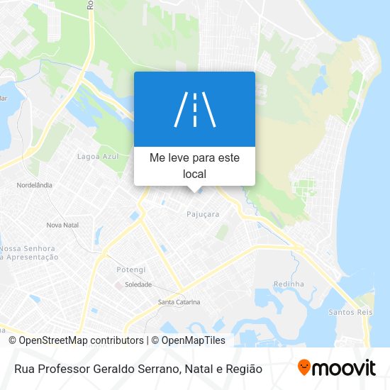 Rua Professor Geraldo Serrano mapa