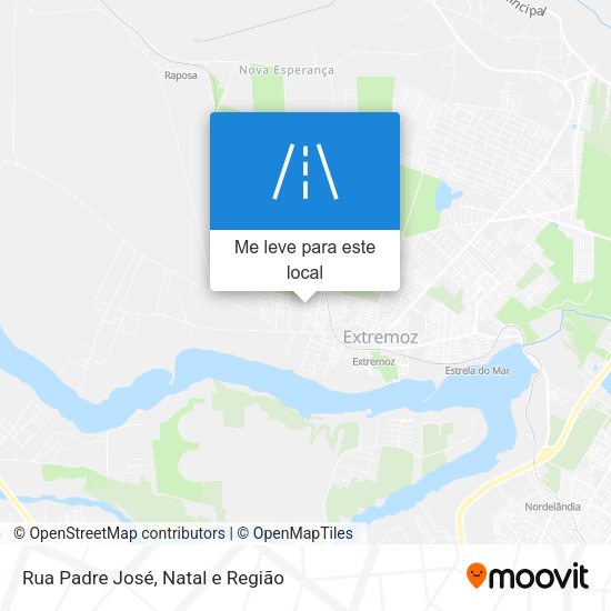 Rua Padre José mapa