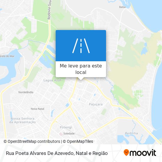 Rua Poeta Alvares De Azevedo mapa